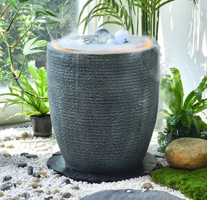 Fuente de Agua Artificial de Resina con Rocas, Decoración de Jardín para Balcón o Patio, Fuente de Agua Circulante Hecha a Mano - Product Image 5