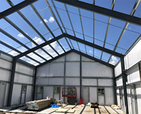 Bâtiment en structure acier moderne sur mesure pour entrepôt et atelier, hall industriel à ossature métallique robuste