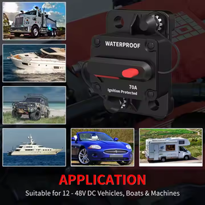 <span class=keywords><strong>Disjoncteur</strong></span> 12V DC étanche 70A Max disjoncteurs électriques thermiques réinitialisation manuelle pour bateaux camions RVs pour CB certifié - Product Image 5