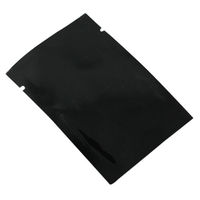 Sac d'emballage de stockage des aliments, thermoscellé, noir, en feuille d'aluminium Mylar, étanche sous vide