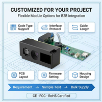 Módulo Escáner de Códigos de Barras 2D WCMI Económico, Lector de Códigos QR, Motor USB TTL UART COM en Stock para Terminal POS