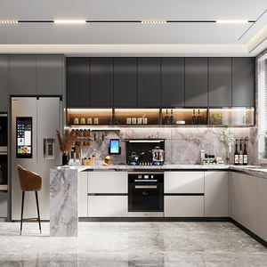 Ensemble de meubles de <span class=keywords><strong>cuisine</strong></span> sur mesure, style européen moderne, armoire de <span class=keywords><strong>cuisine</strong></span> complète de <span class=keywords><strong>petite</strong></span> taille - Product Image 2