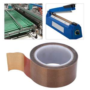 Bande adhésive de support pour machine à emballer, 1 mètre, en fibre de verre pfte, haute température - Product Image 3