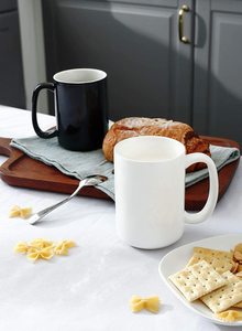 Tazas de porcelana de cerámica para café, tazas modernas en blanco impresas, con logotipo de sublimación, a precio liso, hechas a medida, <span class=keywords><strong>15</strong></span> <span class=keywords><strong>Oz</strong></span> - Product Image 6