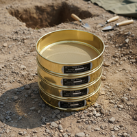 Dia.8" 12" High Quality Standard Sieves Brass Frame Manual Soil Cement Aggregate Tamis Tamiz Mesh Sieve Screen for Sieve 1%