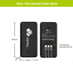Cheyoll Cell Phone Power Bank Battery Rental Mobile Phone With Pos Card Reader
