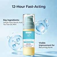 Crème Visage Anti-Acné à l'Acide Salicylique, Réparation Rapide et Efficace des Cicatrices d'Acné, Élimination des Taches, Resserre les Pores, Marque Privée