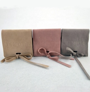 Emballage de bijoux personnalisé 2024, petit sac en velours et microfibre avec insert pour la présentation des bijoux - Product Image 6