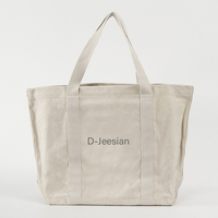 Sac fourre-tout en toile réutilisable imprimé de logo personnalisé pour les femmes sac fourre-tout en toile de plage sac d'épicerie en coton lavable et durable