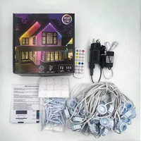Lumières RGB permanentes, lumières LED à points de pixels étanches IP65 avec application/télécommande, pour Noël et toutes les décorations de vacances