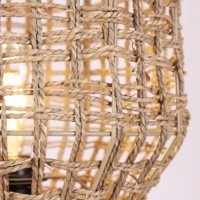 Lampes sur pied en rotin tressé à la main en métal LED de haute qualité, modernes et réglables, pour salon, chambre à coucher