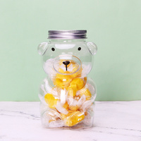 Pot à bonbons en plastique PET en forme de sapin de Noël, contenant pour boissons énergisantes et sodas, bouteille à ouverture facile pour jus de Noël