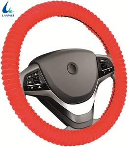 Universel En Gros Hiver Chaud Fourrure De Lapin et Laine Paillettes Coloré Couverture De <span class=keywords><strong>Volant</strong></span> de Voiture Drôle - Product Image 4