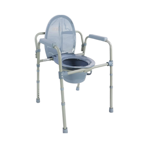Commode de sécurité grise réglable 3 en 1 <span class=keywords><strong>pour</strong></span> adultes, seniors, best-seller <span class=keywords><strong>pour</strong></span> <span class=keywords><strong>Amazon</strong></span>, chaise de pot, urinoir, équipement de sécurité <span class=keywords><strong>pour</strong></span> la salle de bain - Product Image 2