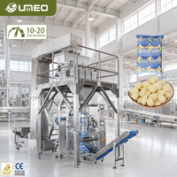 Machine d'emballage verticale automatique pour l'ail, avec peseuse multi-têtes, pour sachets d'ail frais et aliments granulés