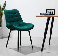 Chaises de salle à manger, bon marché, tissu marron, élégant, cuir pu, chaise de salle à manger moderne, chaises de restaurant de luxe