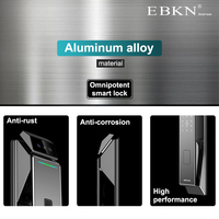 Caméra de reconnaissance faciale 3D WiFi Tuya, interphone vidéo, empreinte digitale biométrique, œil de chat, serrure de porte intelligente en alliage d'aluminium, carte mémoire
