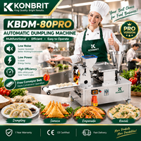 KONBRIT 80 PRO Machine automatique commerciale pour la fabrication de raviolis, samosas, empanadas, momos avec moules interchangeables