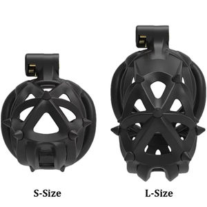 Cobra Serpent Maison Cock Cage Épines Long/Court Pénis Urétral Verrouillage Bondage Sissy Cuckold Male Chastity Cage avec 4 Anneaux - Product Image 5