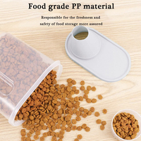 Recipiente para Almacenamiento de Granos, Taza Medidora, Organizador de Alimentos, Recipiente Hermético para Productos Secos, Contenedor para Arroz, Organizador de Cocina, Libre de BPA, PP, 3-6L