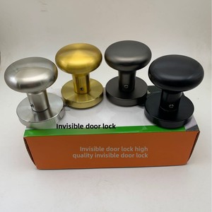 Serrure dissimulée haut <span class=keywords><strong>de</strong></span> gamme en alliage <span class=keywords><strong>de</strong></span> zinc, moderne et minimaliste, sans clé, silencieuse, à <span class=keywords><strong>joint</strong></span> d'étanchéité unilatéral pour portes en <span class=keywords><strong>bois</strong></span> <span class=keywords><strong>de</strong></span> chambre, fixation par vis, garantie 1 an - Product Image 4