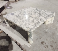 Design personnalisé pierre naturelle italien Arabescato marbre meubles de maison salon Table de luxe Table basse en marbre