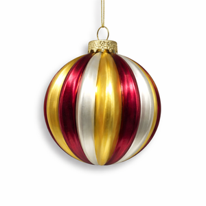 Adorno Navideño de Cristal de Colores en Forma de Bola, Soplado a Mano, Decoración para Árbol, Color Personalizado, Estilo Vintage, Ecológico, OEM, ODM, con Certificación BSCI - Product Image 3