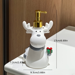 Dispensador de Sabão em Forma de Papai Noel, Tipo Pressão, Garrafa de Refil de Sabão Líquido, Decoração de Banheiro para o Natal - Product Image 6