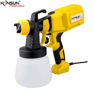KONSUN personalizza 500W 1000ML pistola a spruzzo elettrica HVLP spruzzatore di vernice Airless per imbiancatura - Product Image 4