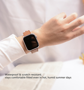 Bracelets de montre en cuir véritable fins à double tour, <span class=keywords><strong>prix</strong></span> d'usine, pour <span class=keywords><strong>Apple</strong></span> <span class=keywords><strong>Watch</strong></span> SE et séries 7, 6, 5, 4, 3, 2, 1 - Product Image 6