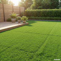 Tapis d'herbe artificielle d'intérieur, tapis en gazon synthétique doux pour la maison, le bureau, la chambre, imperméable, résistant au feu, antidérapant, personnalisable