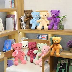 ตุ๊กตาหมีเท็ดดี้หลากสี ตุ๊กตาหมีนุ่มนิ่ม ตุ๊กตาหมีผูกโบว์ ของขวัญสำหรับเครื่องคีบตุ๊กตา - Product Image 4