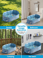 Baignoire Octogonale Pliable Personnalisée OEM pour Animaux de Compagnie, Seau de Lavage Épaissi Portable pour Chiens, Échantillon Disponible