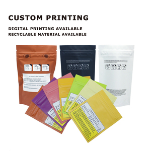 3.5g màu đen chống trẻ em đứng lên túi Zip khóa Mylar thoát Dây Kéo Túi Túi - Product Image 2