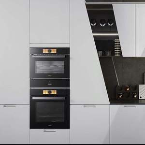 Meubles <span class=keywords><strong>de</strong></span> cuisine Runwood George : Armoires d'îlot <span class=keywords><strong>de</strong></span> luxe laquées sur mesure avec double évier, design moderne - Product Image 3