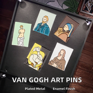 Pin Metálico Decorativo con Diseño <span class=keywords><strong>de</strong></span> <span class=keywords><strong>la</strong></span> <span class=keywords><strong>Noche</strong></span> Estrellada <span class=keywords><strong>de</strong></span> <span class=keywords><strong>Van</strong></span> <span class=keywords><strong>Gogh</strong></span>, Emblema Metálico, Pin <span class=keywords><strong>de</strong></span> Metal con Diseño Artístico, Pin <span class=keywords><strong>de</strong></span> Metal Pintado a Mano - Product Image 2