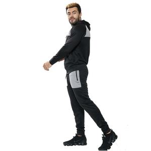 Vêtements de sport pour hommes, sweat-shirt d'hiver pour la course à pied, le fitness en plein air, en coton molletonné, fermeture éclair, coupe slim, pantalon de jogging pour la salle de sport - Product Image 3
