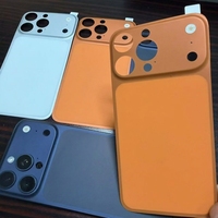 Protection intégrée de luxe pour iPhone 17, 16, 15 Pro, 17 Air, 14 – Film mat fin à effet peau avec grande fenêtre, application facile