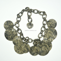 Haute qualité GRS CC YS-3099 collier lien gros cercle plaque résine plastique classique acétate de Cellulose acrylique pour les mariages