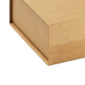 Wholesale Brown Natural Kraft Material Cardboard Paper Magnetic <b>Hamper</b> Packaging Gift <b>Box</b> - Product Image 4
