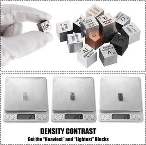 Juego de Cubos de Metales de Diferentes Densidades de 10 mm, Juego de Cubos de Metal con una Pureza de hasta el 99,99% para Estudiantes, Profesores, Amantes de la Ciencia, Colección y Manualidades - Product Image 5