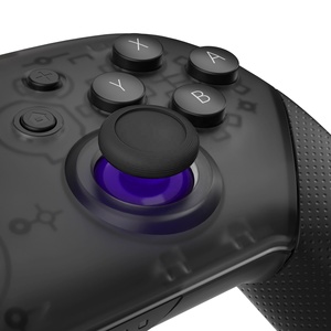 EXtremeRate Manettes Analogiques de Remplacement Violet & Noir 3D pour Manette Pro Nintendo Switch - Product Image 4