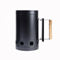 Allumeur de charbon de bois portable pour barbecue, outils de cuisine extérieure, camping, cheminée à charbon, grille de cuisson rapide