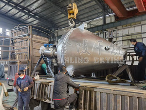 مجفف كهربائي بمجوف من شريط مخروطي بمقبض واحد عمودي للمواد الكيميائية - Product Image 3