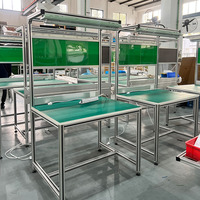 Chaîne de montage de cadre industriel personnalisé de profilés en aluminium Table de travail d'établi