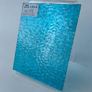 السماء الزرقاء فقاعة موجة مائية نسيج نمط فن الزجاج لتزيين الجدران رخيصة الثمن - Product Image 2