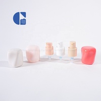 Capuchon de fond de teint personnalisé 18mm 20mm, tête de pompe à pression en plastique pour traitement cosmétique, pour flacon de maquillage liquide, vente en gros