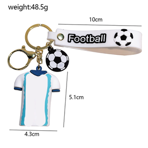 <span class=keywords><strong>Porte</strong></span>-clés de qualité supérieure à prix avantageux, série de football, maillot de football, <span class=keywords><strong>porte</strong></span>-clés en PVC souple 3D - Product Image 5