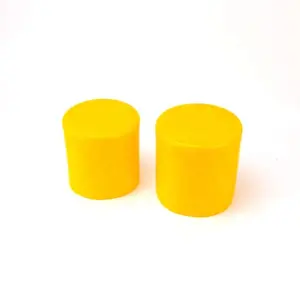 Capsules anti-poussière personnalisées souples en plastique jaune flexible de câble d'isolation de tuyau de protection de PVC