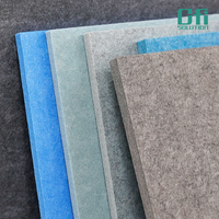 ISO 9001 Moderne Decoratieve Polyester Akoestische Wandpaneel PET Akoestisch Paneel Zwarte Wand Plafond